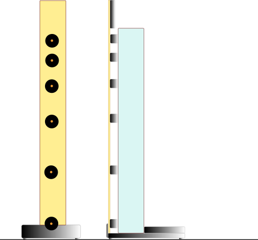 Dipol 08 Fullrange Dipole Open Baffle Line Array / Vollbereichs Dipol Line Array mit offener Schallwand